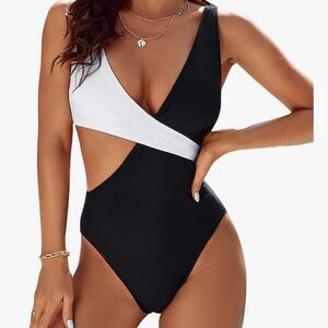 Blooming Jelly Womens One Piece Cutout Swimsuit Sexy High monokini Size Large